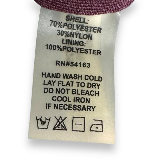 Calvin Klein Aubergine A-Line Lace Dress Size 4 Purple Sleeveless Cocktail Dress - Picture 8 of 9